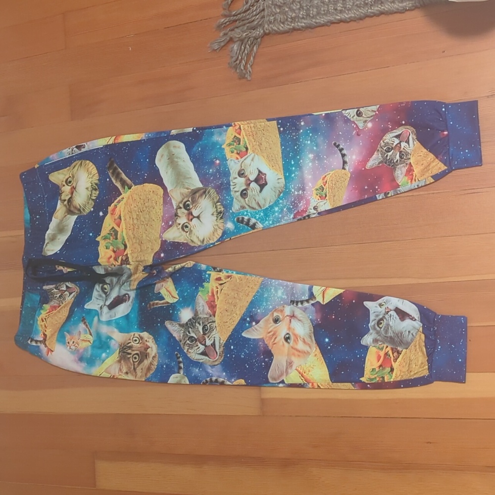 Tacocat pants Large Spandex and polyester